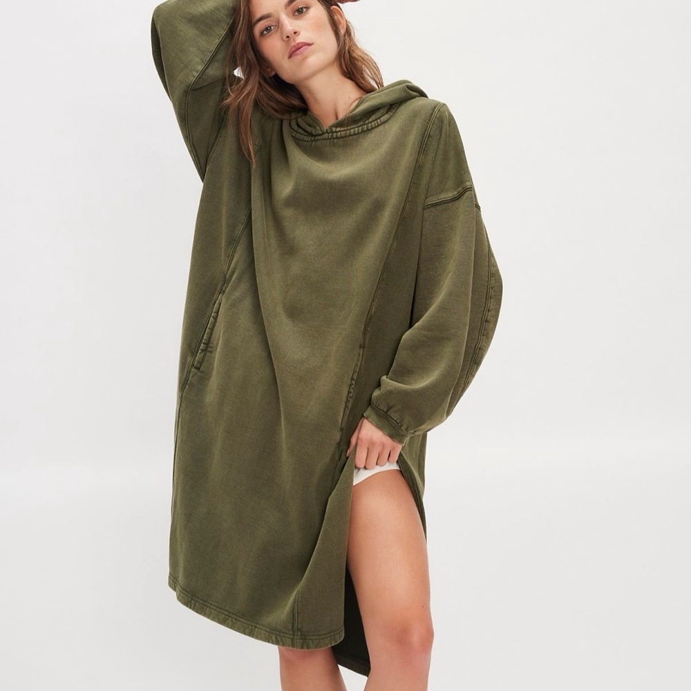 Free People We The Free Maxi Hoodie Sweatshirt XL NWT